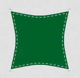 Sonnensegel PES grün, 3x3